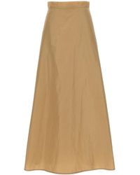 Jil Sander - Long Flared Skirt - Lyst