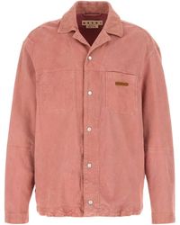 Marni - Suede Shirt - Lyst