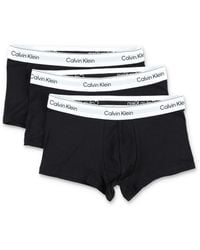 Calvin Klein - Cotton Blend 3-Pack Low Rise Trunks - Lyst