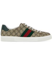 Gucci - Gg Supreme Fabric Ace Sneakers - Lyst