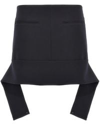Courreges - 'Reversed Belt Mini' Skirt - Lyst