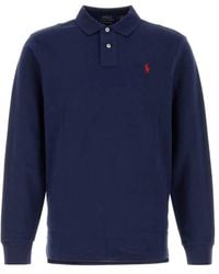 Polo Ralph Lauren - Long-Sleeve Cotton Piqué Polo Shirt Custom Slim-Fit - Lyst