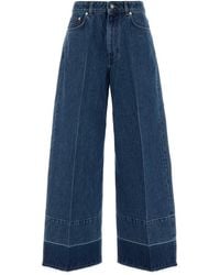 Givenchy - Raw Edge Wide Leg Denim Trousers - Lyst