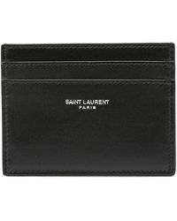 Saint Laurent - Leather Cardholder - Lyst