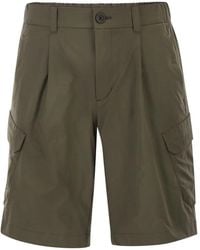 Herno - Technical Fabric Cargo Bermuda Shorts - Lyst