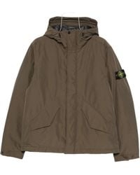 Stone Island - Micro Reps Hooded Down Jacket - Lyst