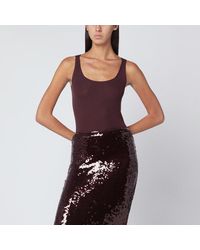 Roberto Collina - Eggplant-Coloured Wool Tank Top - Lyst