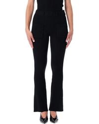 Courreges - Courregès Courrèges Rib-Knit Pants With Pockets - Lyst