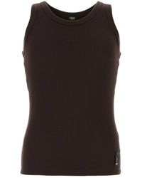 Fendi - Stretch Nylon Tank Top - Lyst