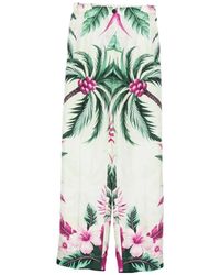 F.R.S For Restless Sleepers - Printed Silk Trousers - Lyst