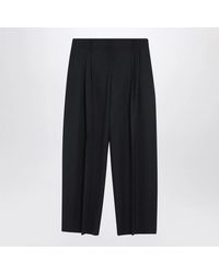 McQueen - Wool Wide-Leg Pant - Lyst
