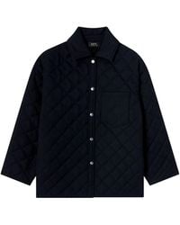 A.P.C. - Georges Quilted Wool Jacket - Lyst