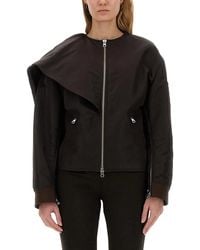 Courreges - Courregès Bow Neck Bomber Jacket - Lyst