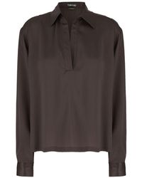 Tom Ford - Silk Satin Polo Shirt - Lyst