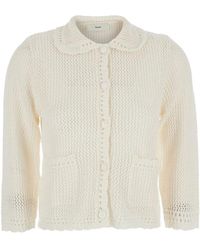 DUNST - Linen And Cotton Blend Cardigan - Lyst