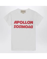 Valentino - T-Shirt With Apollon/Dionysus Print - Lyst