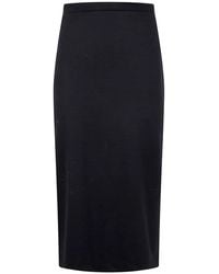 Harris Wharf London - Midi Skirt Superfine Merino - Lyst