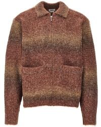 Obey - Anton Gradient Full-Zip Cardigan - Lyst