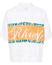 Rhude - Logo-Print Mini Shirt - Lyst