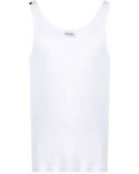 Dolce & Gabbana - Dolce & Gabbana Logo Cotton Tank Top - Lyst