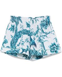 F.R.S For Restless Sleepers - Printed Cotton Shorts - Lyst