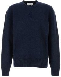 McQueen - Melange Wool Blend Sweater - Lyst