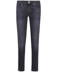 7 For All Mankind - Low-Rise Skinny Jeans - Lyst