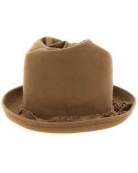 Yohji Yamamoto - Curled Crown Hat - Lyst