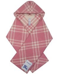 Burberry - Mu Tbar Check Hooded Scarf - Lyst