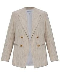 Bottega Veneta - Double-Breasted Viscose And Silk Jacket - Lyst