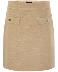 Fay - Wool Short Skirt - Lyst