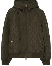 Burberry - Quilted Nylon Hooded Bomber Jacket - Lyst