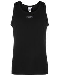 Dolce & Gabbana - Logo Cotton-Blend Top - Lyst