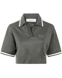 Golden Goose - Cotton Cropped Polo Shirt - Lyst