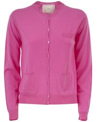 Vanisé - Cashmere Cardigan With Patch Pockets - Lyst