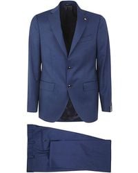 Sartoria Latorre - Wool Suit With Two Buttons - Lyst