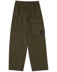 C.P. Company - Pantalone Cargo Con Patch Logo - Lyst