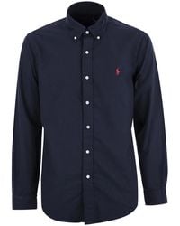 Polo Ralph Lauren - Custom-Fit Garment Dyed Oxford Shirt - Lyst