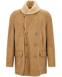 Brunello Cucinelli - Caban Shearling Curly - Lyst