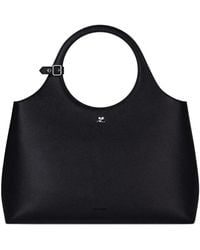 Courreges - Courregès Holy Day Leather Shoulder Bag - Lyst