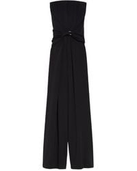 Max Mara - Strapless Belted Gown - Lyst