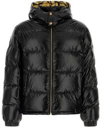 Versace - Down Jacket/Vest Shiny Technical Fabric + Allover - Lyst