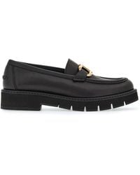 Ferragamo - Gancini Hook Buckle Loafers - Lyst