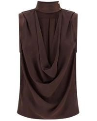 Elisabetta Franchi - Sleeveless Shirt - Lyst