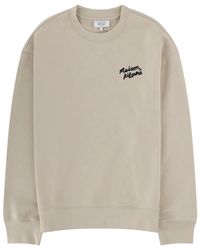 Maison Kitsuné - Maison Kitsuné Felpa Con Logo - Lyst