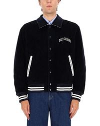 Dolce & Gabbana - Corduroy Jacket With Embroidered Logo - Lyst