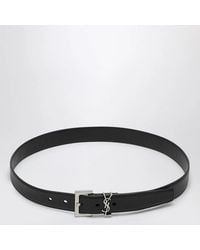 Saint Laurent - Monogram Square-Buckle Belt - Lyst