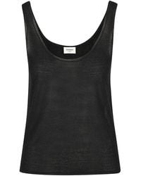 Saint Laurent - Modal Blend Tank Top - Lyst