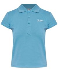 The Attico - Jersey Polo Shirt - Lyst