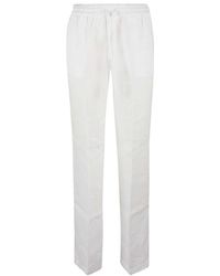 Re-hash - Linen Drawstring Pants - Lyst